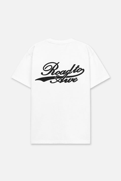 RTA Liam White Collegiate Script Mens Apparel